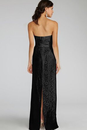 Robe demoiselle d'honneur moderne de col entaillé longueru au niveau de sol de bustier - Photo 6