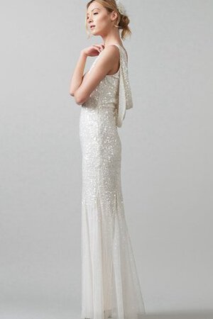 Abito da Sposa Moderno stravagante Formale E Informale a riva A Terra V-Scollo - Foto 4
