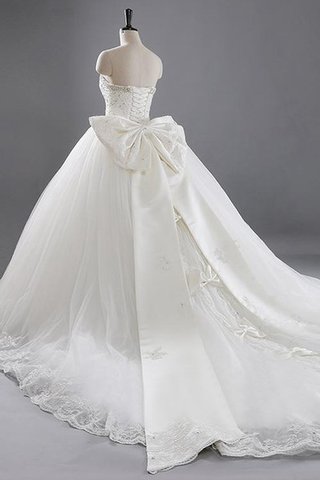 Robe de mariée distinguee splendide naturel avec lacets avec nœud - Photo 2