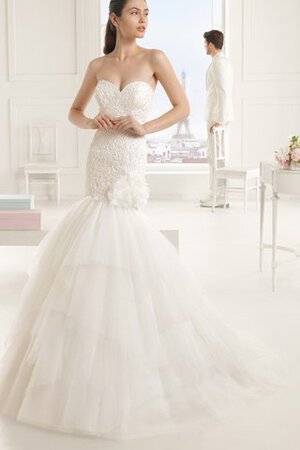 Geschichtes keine Taille Ärmellos bodenlanges extravagantes Modern Brautkleid - Bild 1