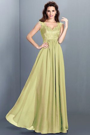Vestido de Dama de Honor de Corte princesa de Hasta el suelo de Encaje Adorno - Foto 7