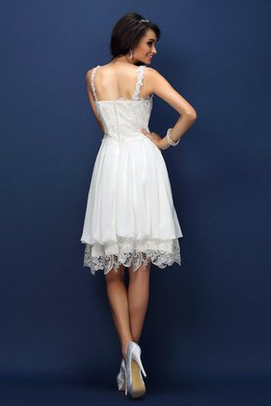 Robe demoiselle d'honneur bref manche nulle ligne a de col en v en satin - Photo 30