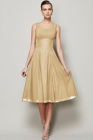 Robe demoiselle d'honneur plissé naturel avec sans manches ligne a avec chiffon - Photo 10