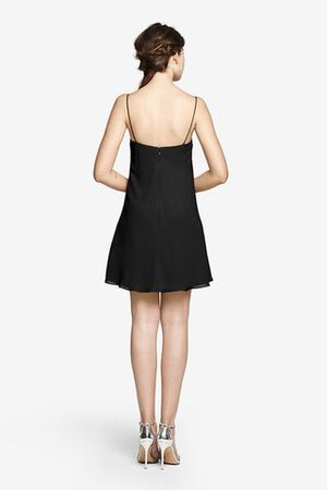 Spaghetti Träger gerüschtes Chiffon kurzes Brautjungfernkleid - Bild 6