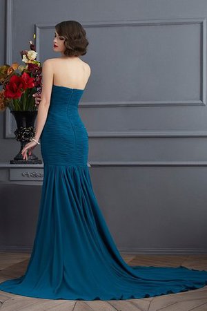 Meerjungfrau Trägerloser Ausschnitt Sittsames Ballkleid mit Natürlicher Taille mit Perlen - Bild 2