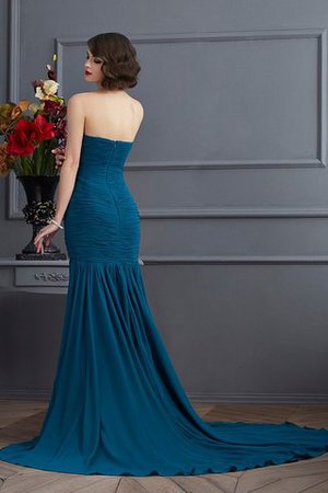 Robe de bal avec zip appliques de sirène en chiffon avec sans manches - Photo 2