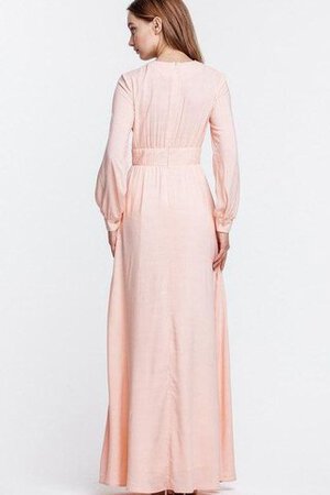 A-Linie normale Taille Reißverschluss langes bodenlanges Brautmutterkleid - Bild 4
