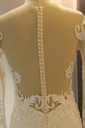 Robe de mariée en satin en dentelle spécial naturel longue - Photo 2