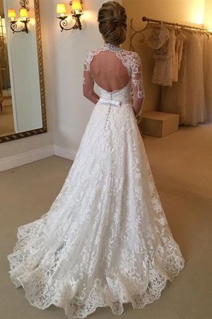 Abito da Sposa con Maniche Lunghe Lupetto Lusso Medievale in Pizzo - Foto 2