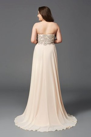 Chiffon Sweep train Sexy Anständiges Ballkleid ohne Ärmeln - Bild 2