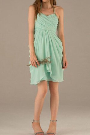 Robe demoiselle d'honneur avec sans manches de dos nu avec chiffon ligne a - Photo 1