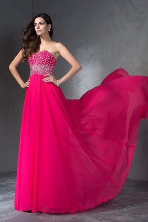 Empire Taille Herz-Ausschnitt Prinzessin Chiffon Formelles Abendkleid - Bild 6