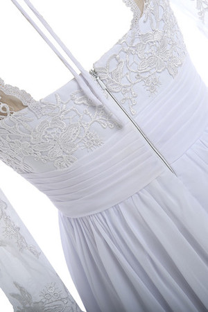 Formal Vestido de Novia en Encaje de Recatado de Lujoso de Largo - Foto 7