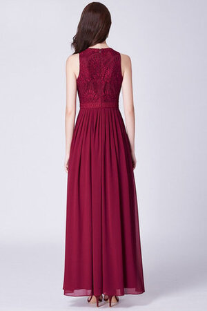 Abito da damigella in chiffon pudica formale e informale alla moda in pizzo con perline - Foto 5