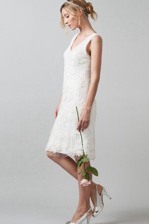 Abito da Sposa Elegante in Pizzo con Piega moda Semplice Tubino - Foto 3