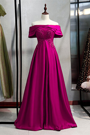 A-Linie Glamourös Empire Abendkleid mit Perlen mit Natürlicher Taille - Bild 1