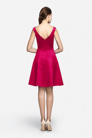 Vestido de Dama de Honor de Corte-A de Sin mangas de Escote en V de Corto con Bolsillos - Foto 9