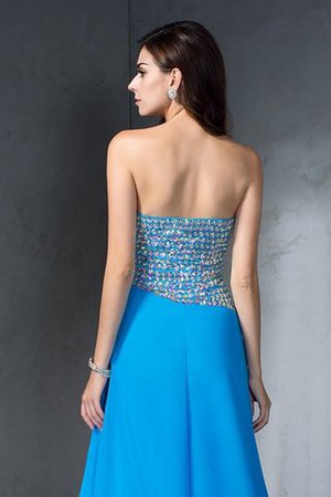 Ärmelloses Chiffon Sweep Train A-Line Abendkleid mit Herz-Ausschnitt - Bild 5