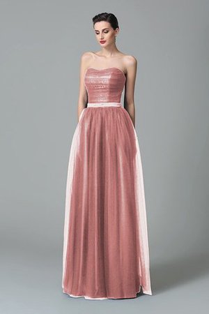 Ärmelloses Herz-Ausschnitt Prinzessin Reißverschluss Sittsames Brautjungfernkleid - Bild 21