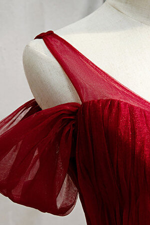 Robe de bal charmant textile en tulle ligne a manche nulle longue - Photo 4