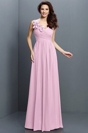 Robe demoiselle d'honneur plissage longue jusqu'au sol de col en v avec chiffon - Photo 22