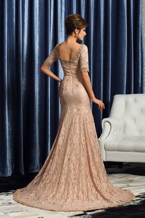 Reißverschluss Meerjungfrau Empire Taille Anständiges Brautmutterkleid mit Bordüre - Bild 2