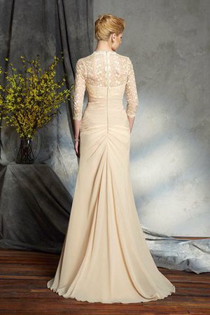 Vintage 3 /4 Länge Ärmeln Sweep train Reißverschluss Anständiges Brautmutterkleid - Bild 2