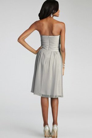 Abito da Damigella con Criss-cross senza spalline in Chiffon con Increspato Corto - Foto 10