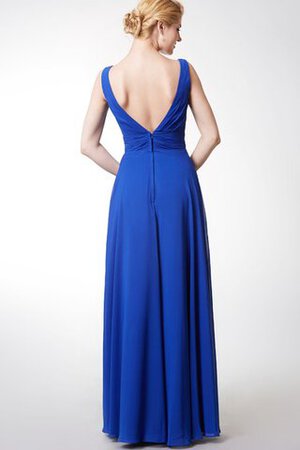 Robe demoiselle d'honneur plissé romantique ruché avec perle avec cristal - Photo 4