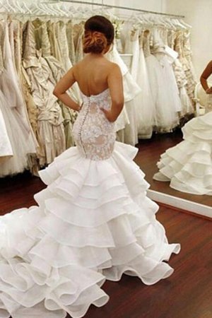 Robe de mariée a salle intérieure de lotus attrayant plissé longue - Photo 2