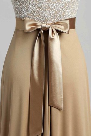 A-Linie Spitze stilvolles schlichtes Ballkleid mit Gürtel mit gekappten Ärmeln - Bild 10