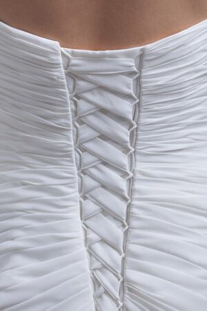 Abito da Sposa con Piega A-Line A Terra Cuore Lungo con Criss-cross - Foto 6