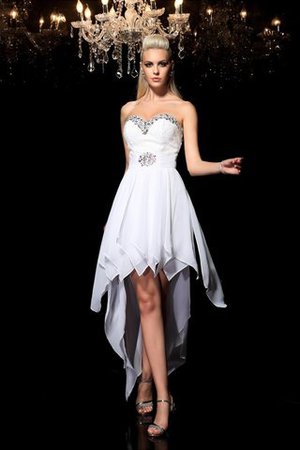 Robe de cocktail courte haut bas avec sans manches de princesse fermeutre eclair - Photo 3