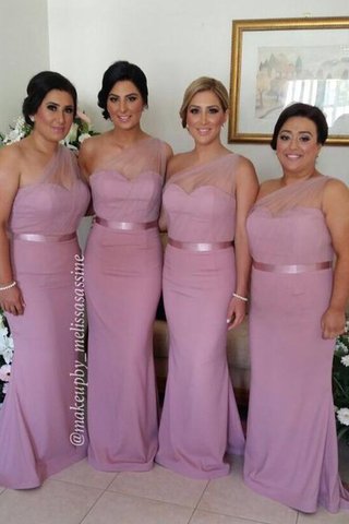 Glamouroso&Dramatico Vestido de Dama de Honor en Gasa de Sin mangas de Cola Barriba - Foto 2