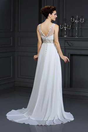 Robe de mariée classique ligne a avec sans manches de traîne mi-longue avec zip - Photo 2