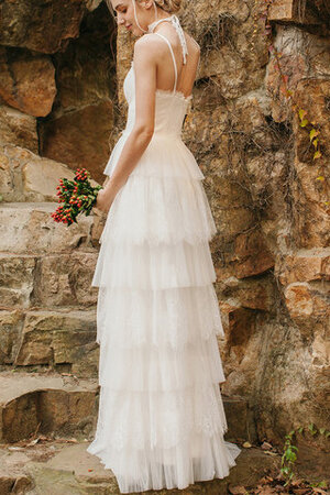 Formal Vestido de Novia en Satén de Espumoso de Hasta el suelo - Foto 5