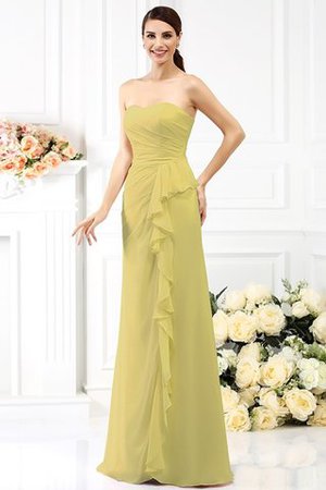 Chiffon Herz-Ausschnitt Plissiertes Formelles Bodenlanges Ballkleid - Bild 8