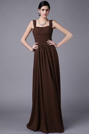 Plissiertes Reißverschluss Anständiges Bodenlanges Brautjungfernkleid aus Chiffon - Bild 7