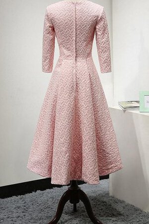 A-Line Spitze hoch niedrig Ärmellos konservatives einfaches Brautjungfernkleid - Bild 2