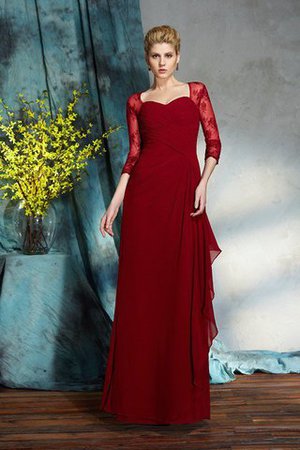 Natürliche Taile Chiffon Enges Reißverschluss Bodenlanges Brautmutterkleid - Bild 1