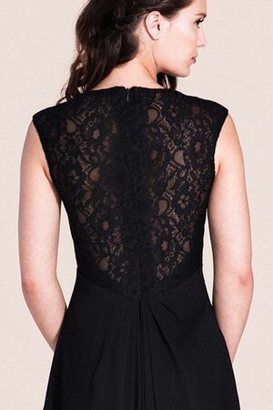 Robe demoiselle d'honneur plissé luxueux fermeutre eclair v encolure - Photo 5
