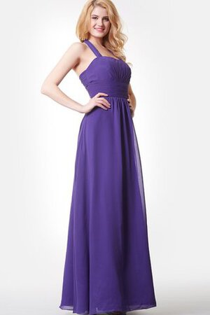 Robe demoiselle d'honneur romantique facile de lotus a-ligne de dos nu - Photo 4