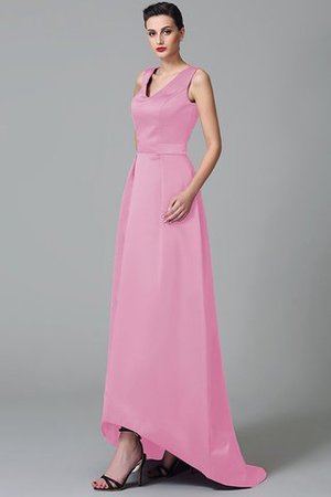 Prinzessin Satin Vorn Kurz Hinten Lang Breiter Träger Spaghetti Träger Brautjungfernkleid - Bild 22