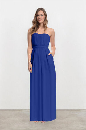 Robe demoiselle d'honneur morden avec zip impressioé naturel luxueux - Photo 1