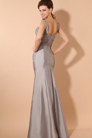 Abito da Sera in Taffeta con Criss-cross A Terra con Increspato - Foto 4