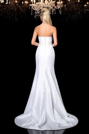 Robe de soirée naturel de traîne courte manche nulle fermeutre eclair de bustier - Photo 2