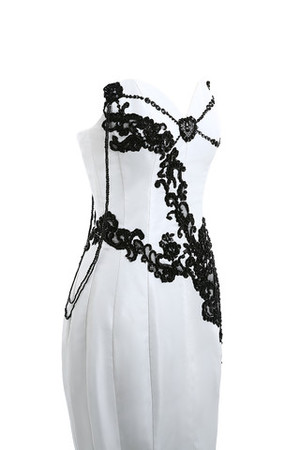 Vestido de Novia de de Colores de Columpio de Recatado de Broche de cristal - Foto 5