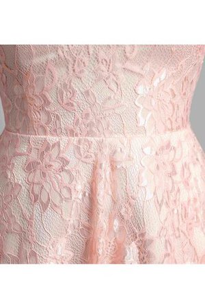Ärmelloses Reißverschluss Spitze einfaches Ballkleid mit Schlüsselloch Rücken mit Bordüre - Bild 5