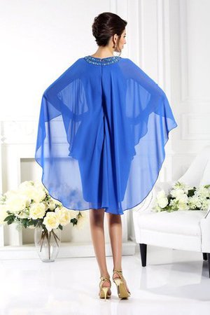 Chiffon Enges Normale Taille Wadenlanges Mini Brautmutterkleid - Bild 2