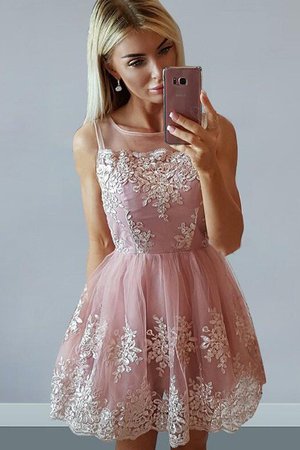 Robe de cocktail populaire col u profond de princesse en tulle bref - Photo 1